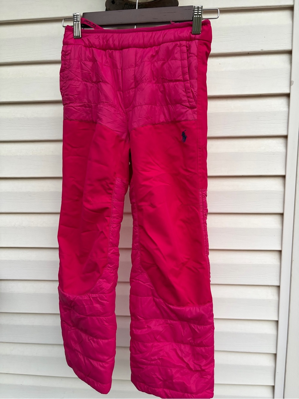 Polo Ralph Lauren Girls 8 Pink Quilted Puffer Winter Pants